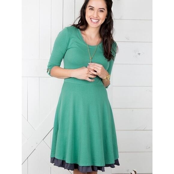 MATILDA JANE x JOANNA GAINES Green Pastures Dress Fit & Flare Jersey Womens XS - Picture 8 of 8